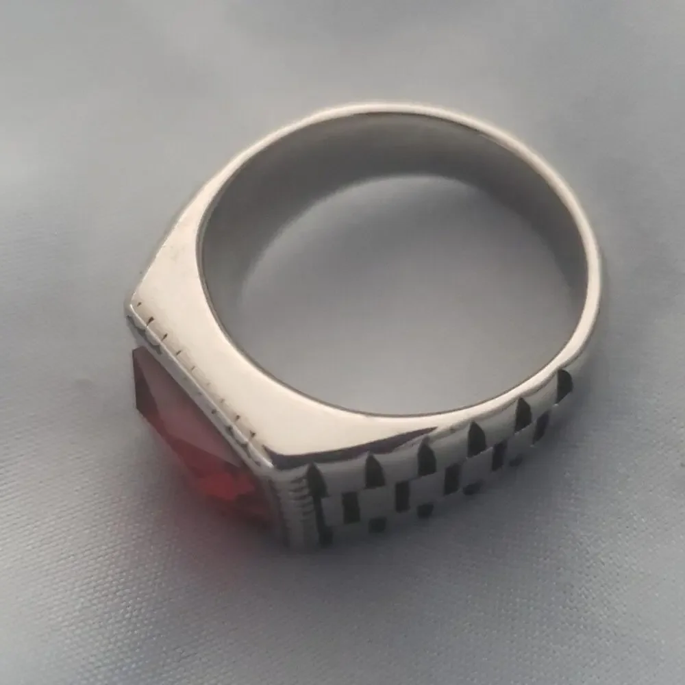 Red Handmade Men's Ring Size 10.5 NWT